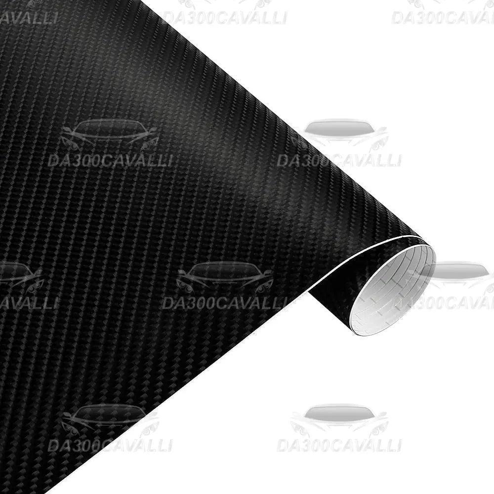 Pellicola adesiva 4D effetto fibra di carbonio nera per tuning auto Da300Cavalli