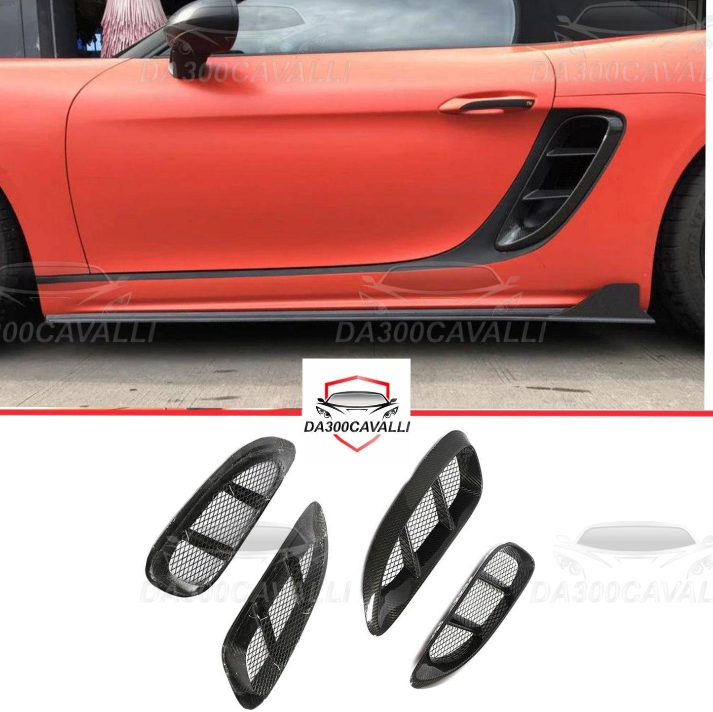 Prese D’Aria Porsche Boxster Cayman 718 (2016-2020) Dry Carbon - Da300Cavalli