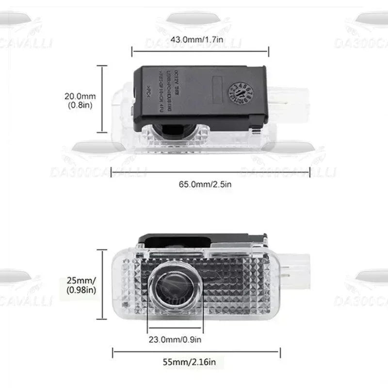 proiettore-logo-sottoporta-audi-a3-a4-da300cavalli-3 - Da300Cavalli