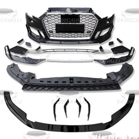 Set completo anteriore tuning per Audi A3 Sedan 2021-2022, ricambi auto Da300Cavalli.