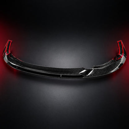 Splitter Audi RS3 8Y in dry carbon visto dall'alto