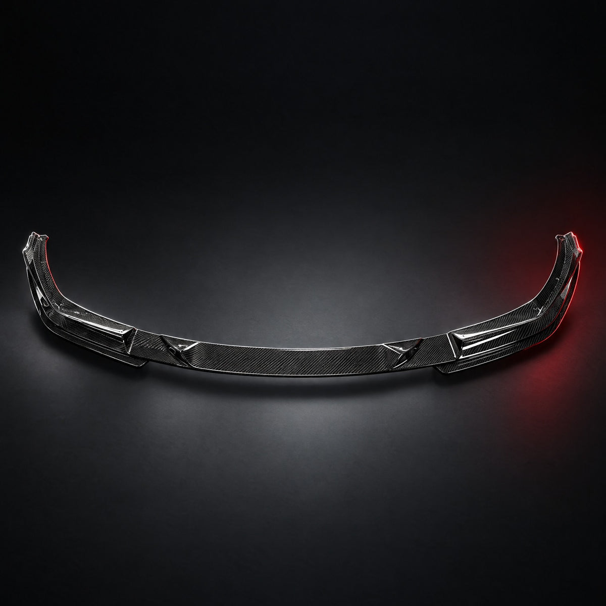 Splitter BMW G20 M Sport in dry carbon visto dall'alto