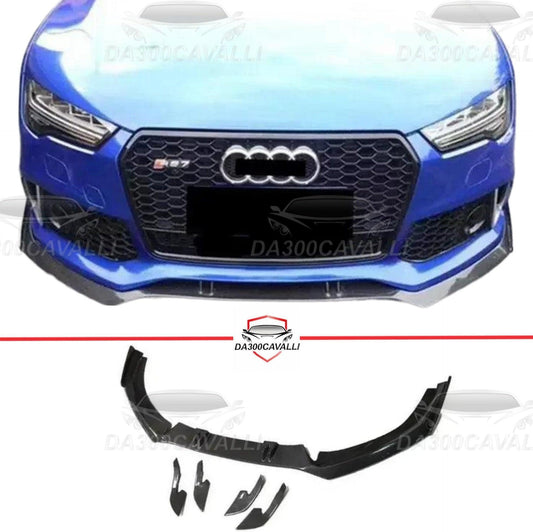 Splitter Con Appendici Aerodinamiche Audi A7 (2011-2018) Fibra Di Carbonio - Da300Cavalli