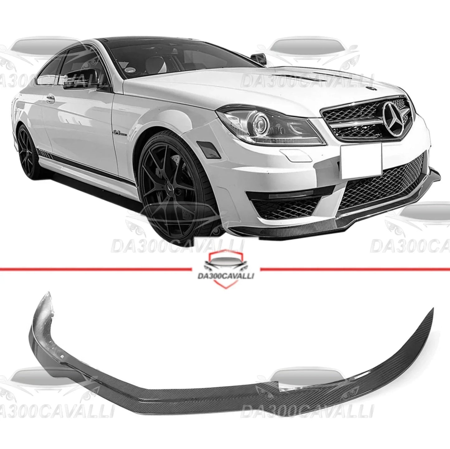 splitter-mercedes-classe-c-c63-coupe-sedan-w204-fibra-di-carbonio-da300cavalli-1 - Da300Cavalli