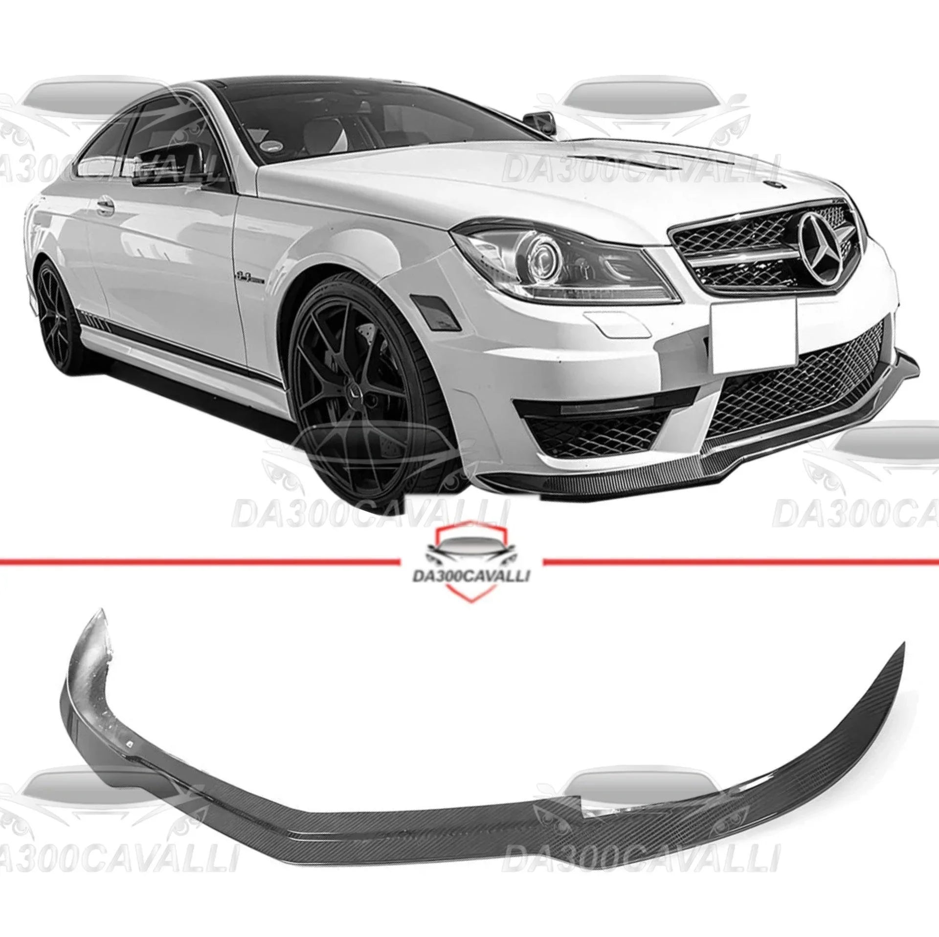 splitter-mercedes-classe-c-c63-coupe-sedan-w204-fibra-di-carbonio-da300cavalli-1 - Da300Cavalli