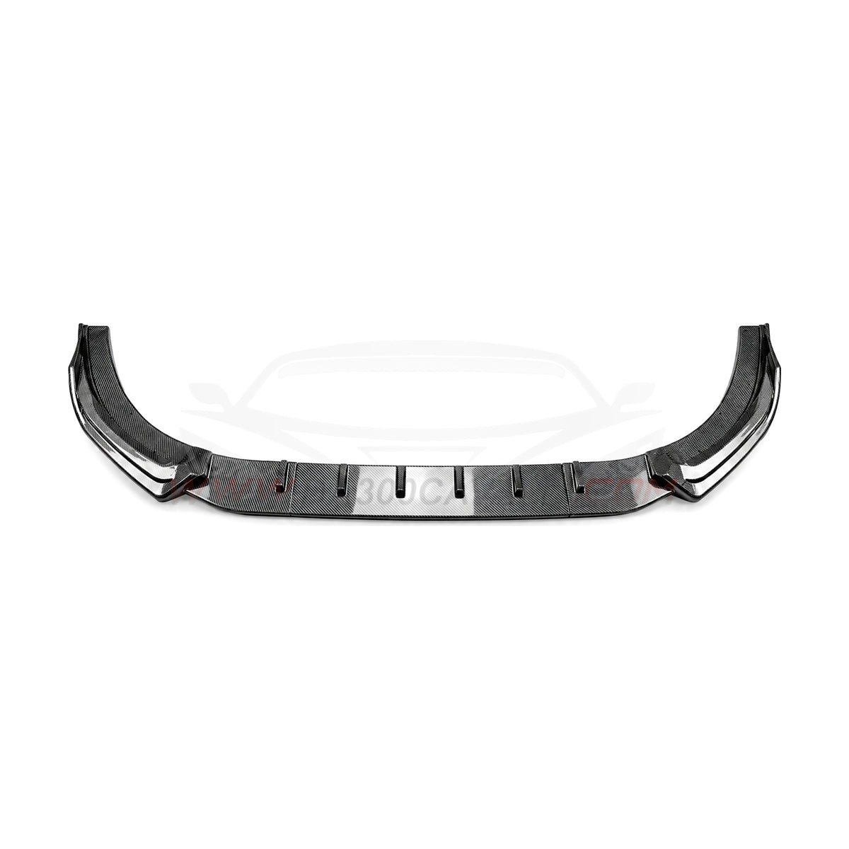 Splitter Volkswagen Golf 8.5 GTI R-Line dal 2024 in ABS effetto carbonio, set da 3 pezzi — Da300Cavalli