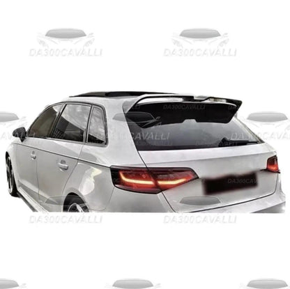 Spoiler posteriore per Audi A3 S3 2014-2020 bianco, tuning auto Da300Cavalli