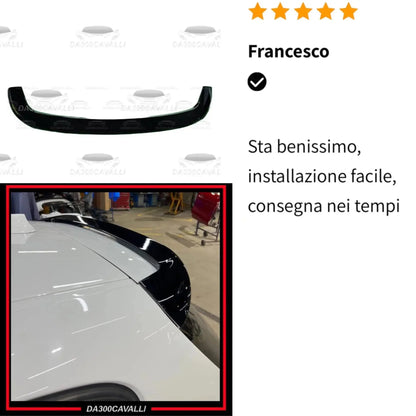 Spoiler BMW Serie 1 F20 — Vista montaggio — Da300Cavalli