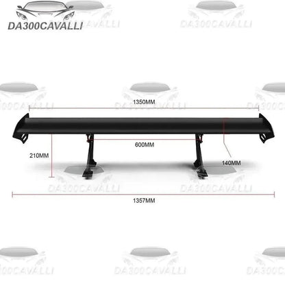 Spoiler Universale — Vista frontale — Da300Cavalli