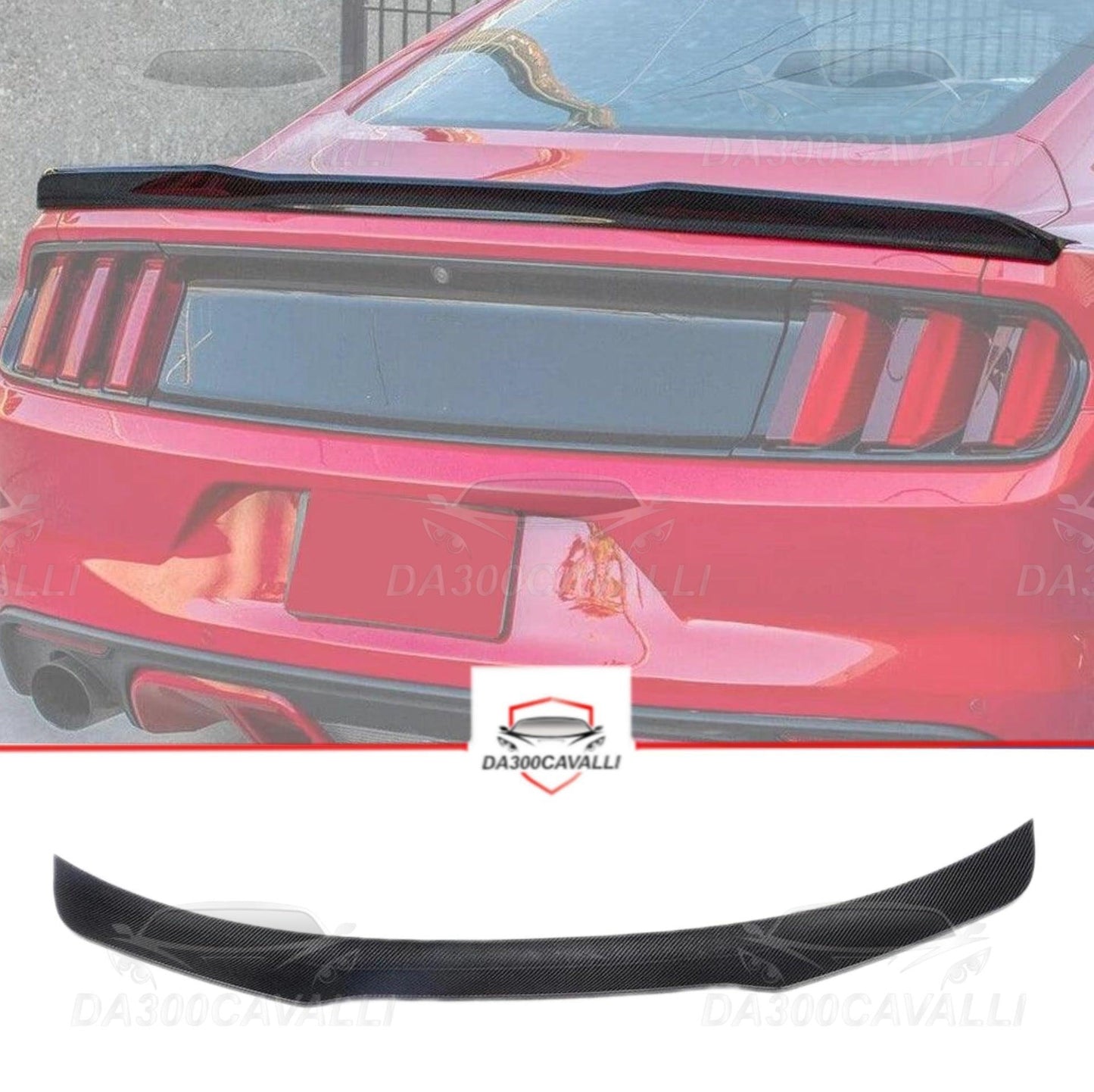 Spoiler Ford Mustang Coupe (2015-2022) Fibra Di Carbonio - Da300Cavalli