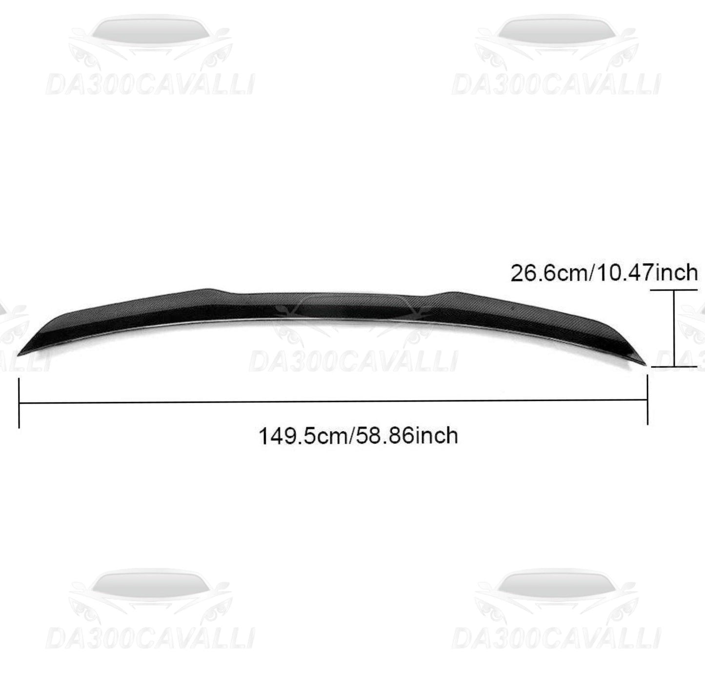 Spoiler Ford Mustang Coupe (2015-2022) Fibra Di Carbonio - Da300Cavalli