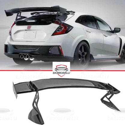 Spoiler Honda Civic Fibra Di Carbonio - Da300Cavalli