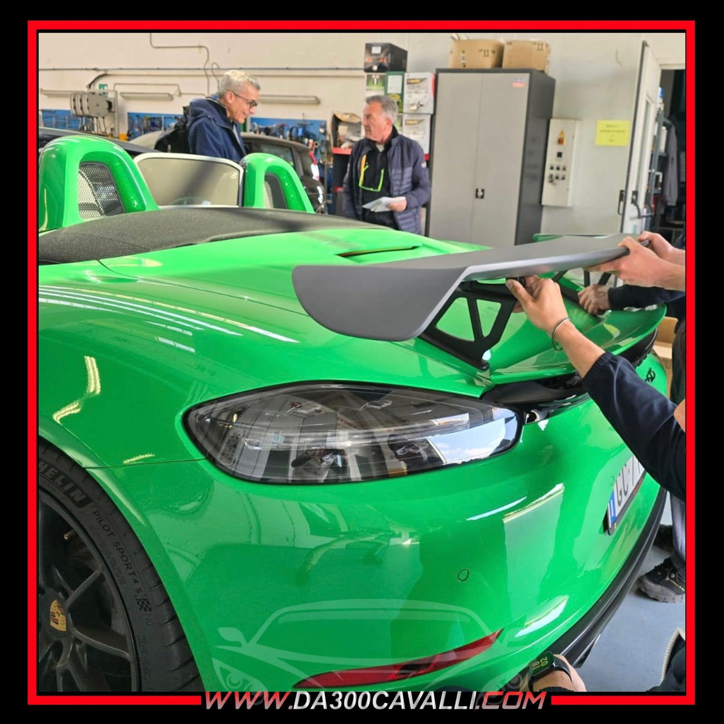 Spoiler Porsche Cayman Boxster 718 Fibra Di Carbonio (2017-2023) - Da300Cavalli