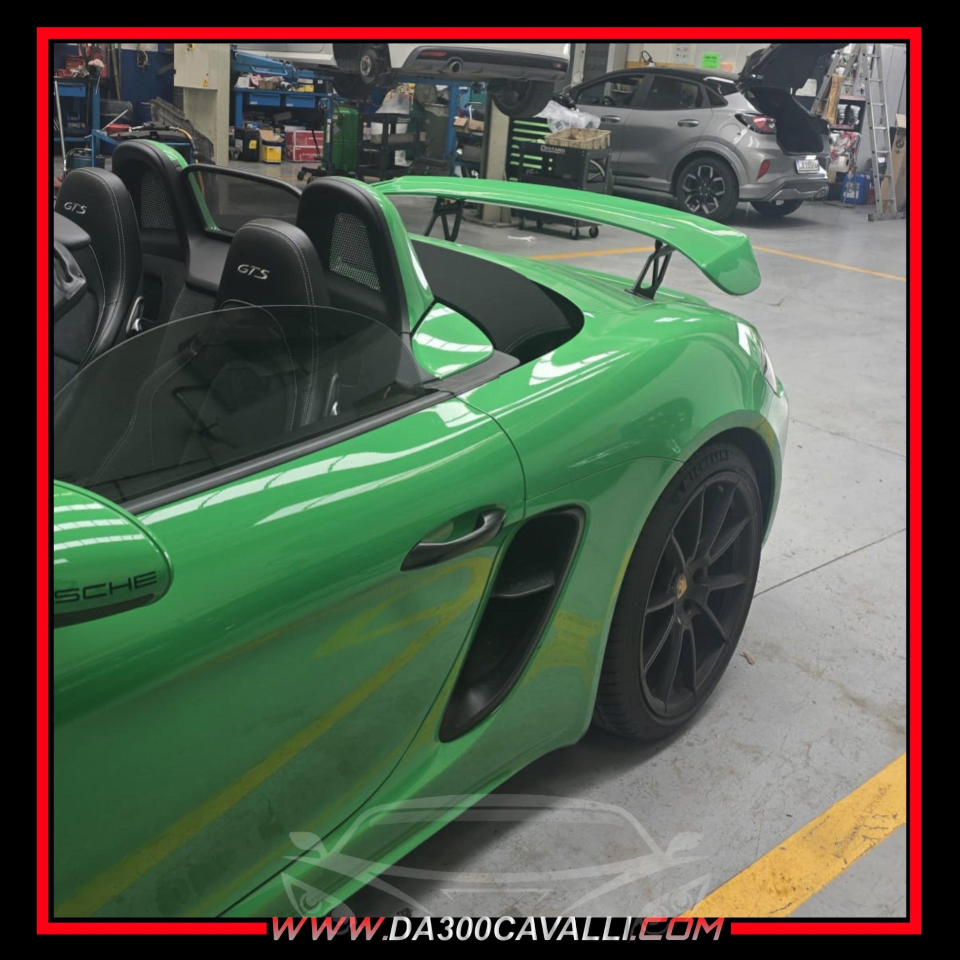 Spoiler Porsche Cayman Boxster 718 Fibra Di Carbonio (2017-2023) - Da300Cavalli