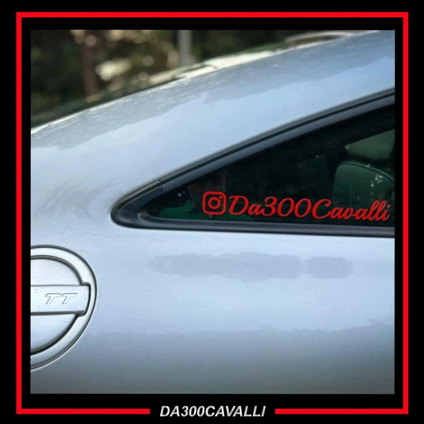 Adesivo Sticker Personalizzato Tag Instagram Auto — Da300Cavalli
