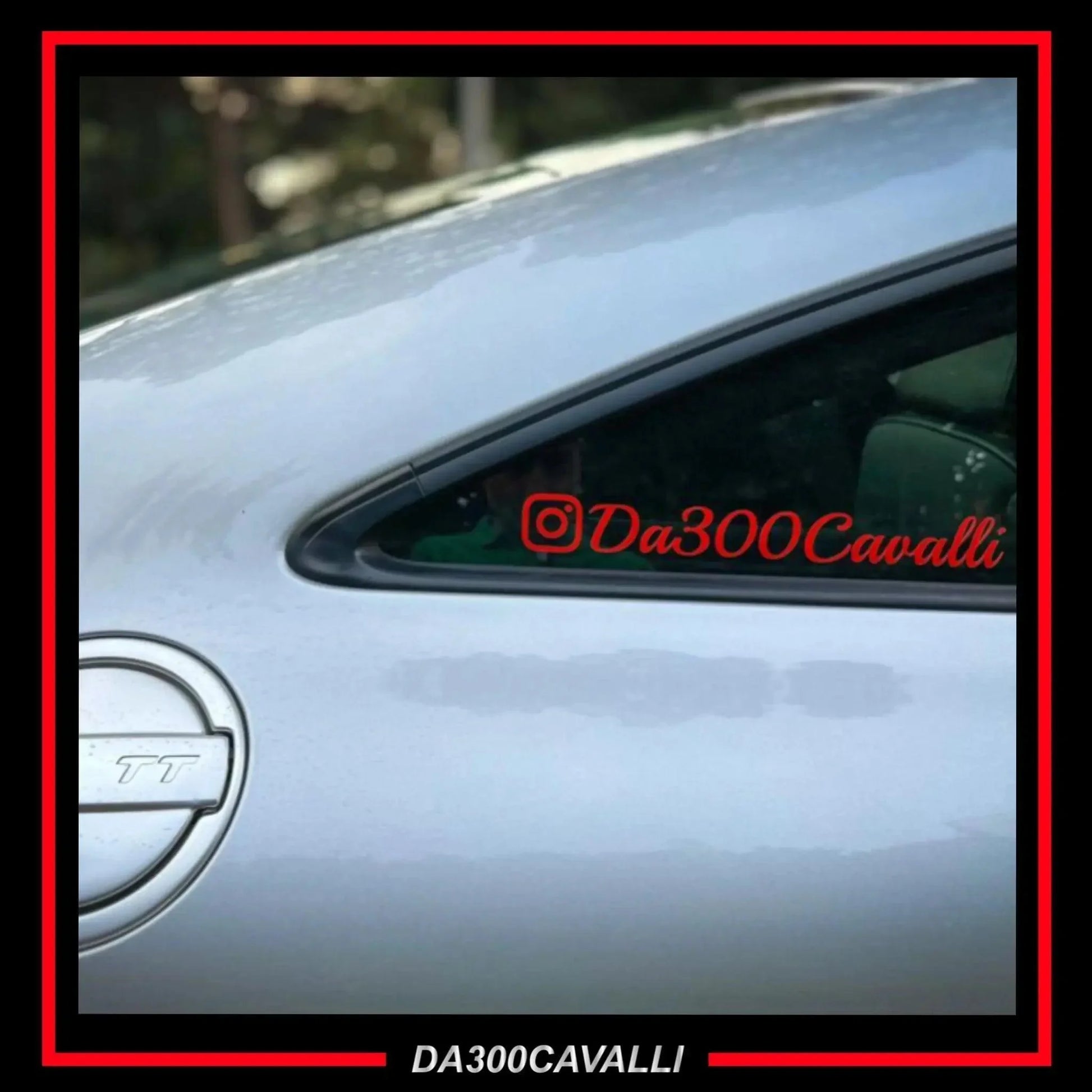 Adesivo Sticker Personalizzato Tag Instagram Auto — Da300Cavalli