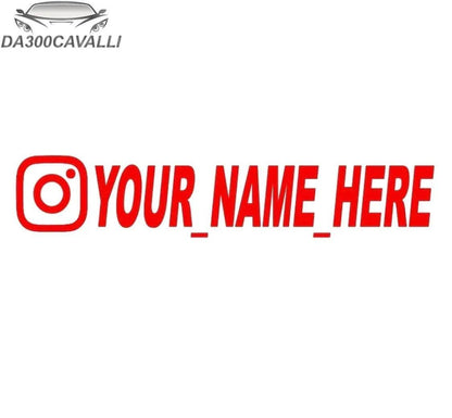 Sticker Personalizzato Tag Instagram - Da300Cavalli