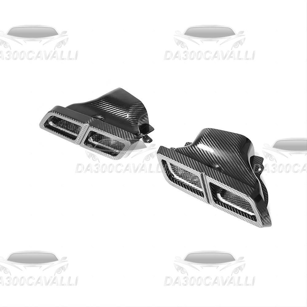 Terminale Di Scarico Mercedes S63 S65 AMG C E S W205 W204 W222 W218 Fibra Di Carbonio - Da300Cavalli