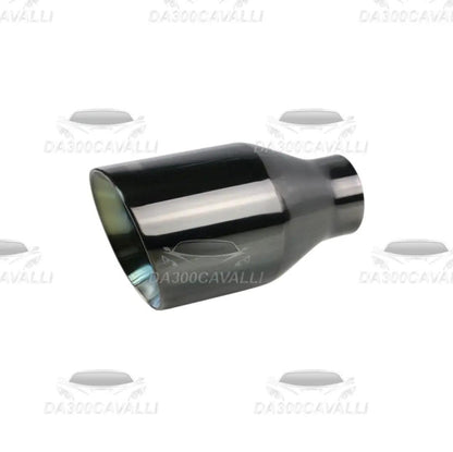 Terminale Di Scarico Nero 51->89Mm - Da300Cavalli