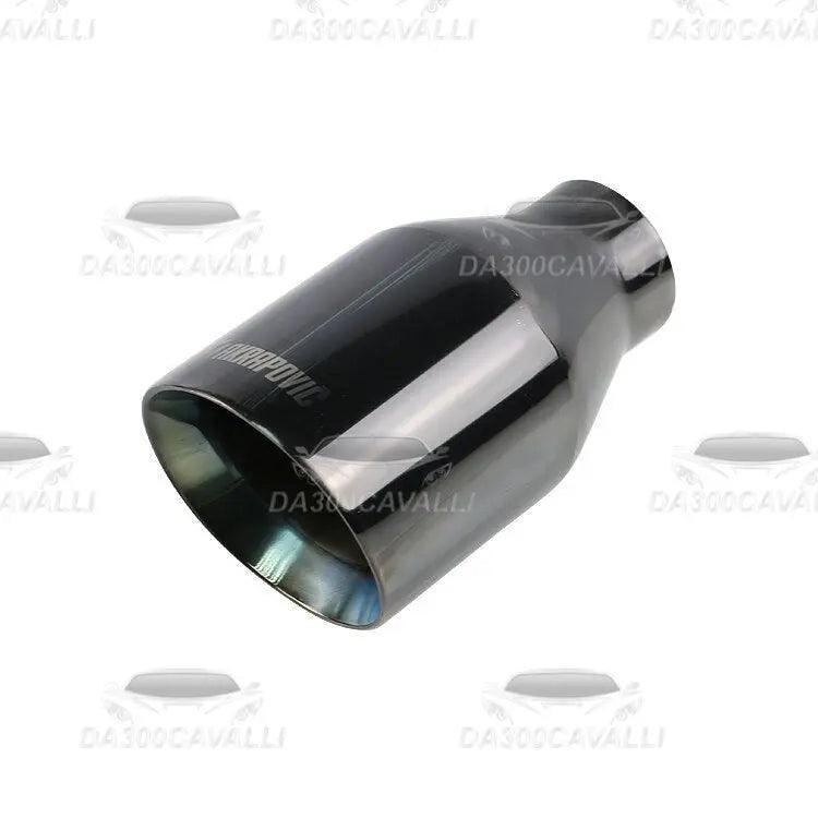 Terminale Di Scarico Nero 51->89Mm - Da300Cavalli