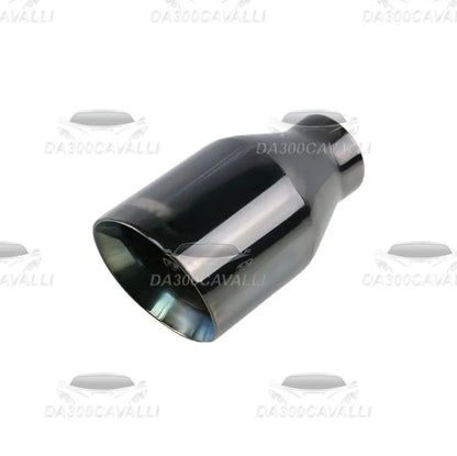 Terminale Di Scarico Nero 51->89Mm - Da300Cavalli
