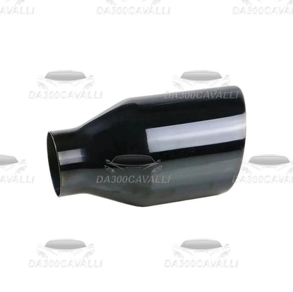 Terminale Di Scarico Nero 51->89Mm - Da300Cavalli