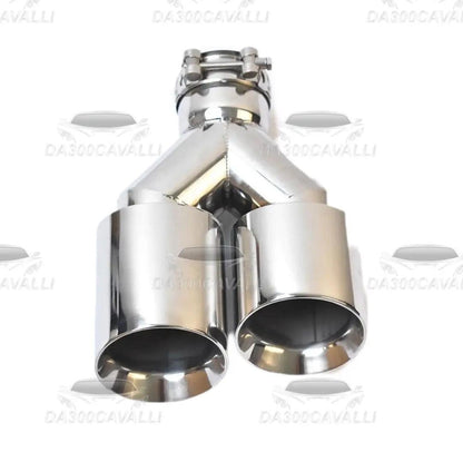 Terminale Doppio In Acciaio Inossidabile - Da300Cavalli