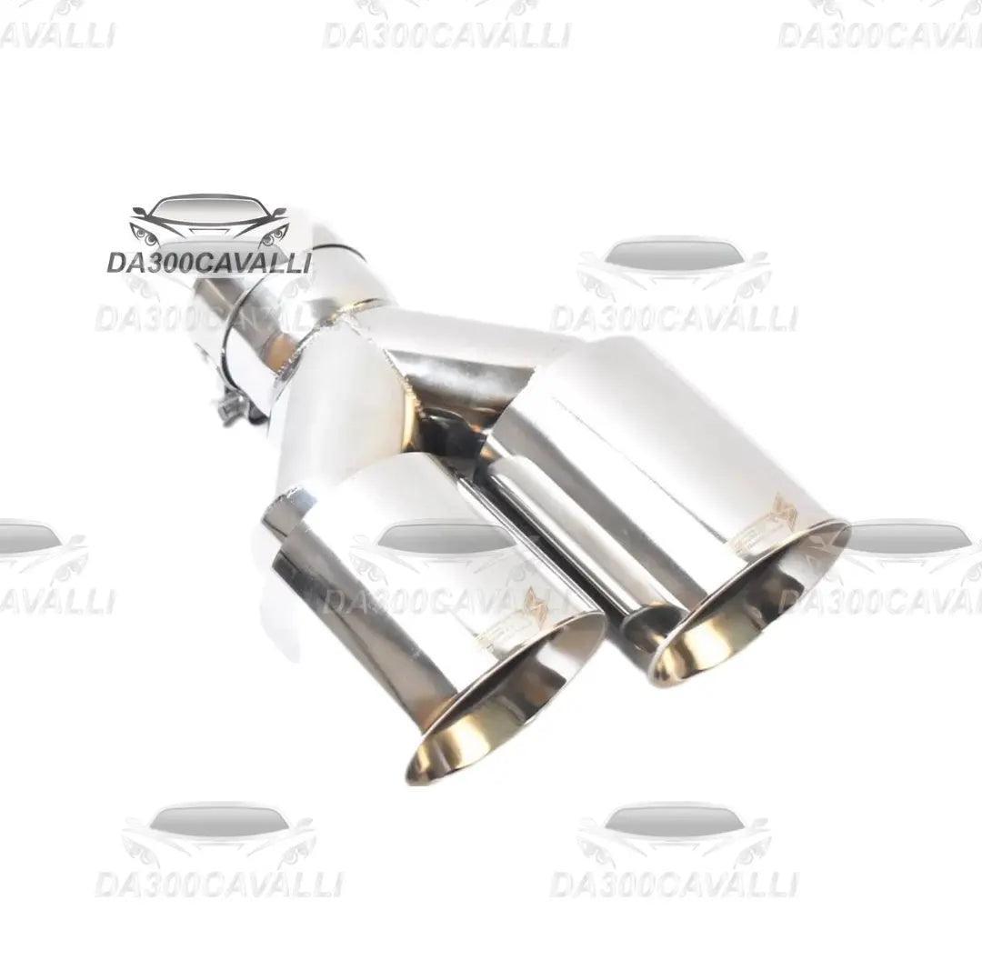 Terminale Doppio In Acciaio Inossidabile - Da300Cavalli