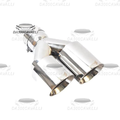 Terminale Doppio In Acciaio Inossidabile - Da300Cavalli