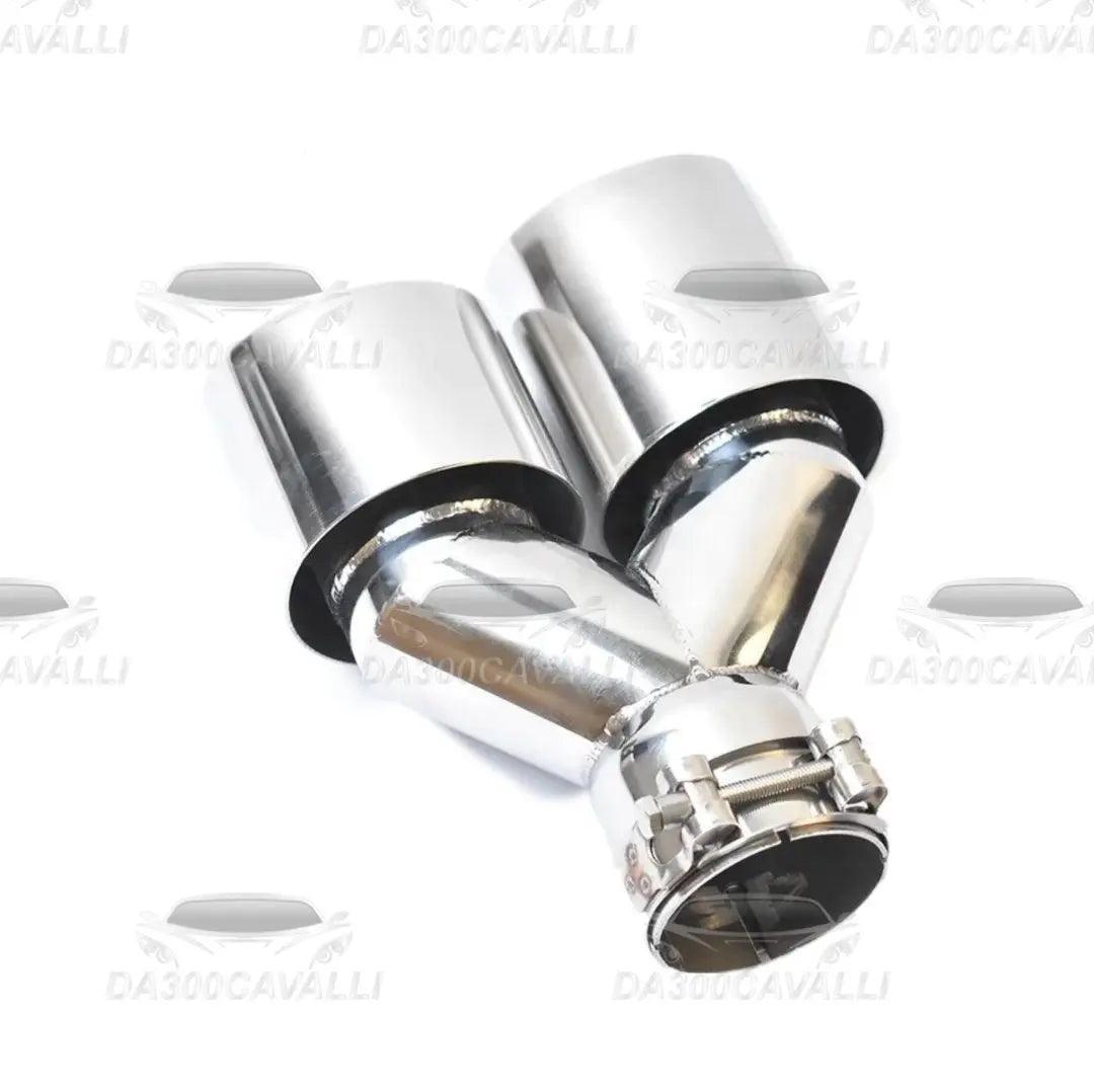 Terminale Doppio In Acciaio Inossidabile - Da300Cavalli