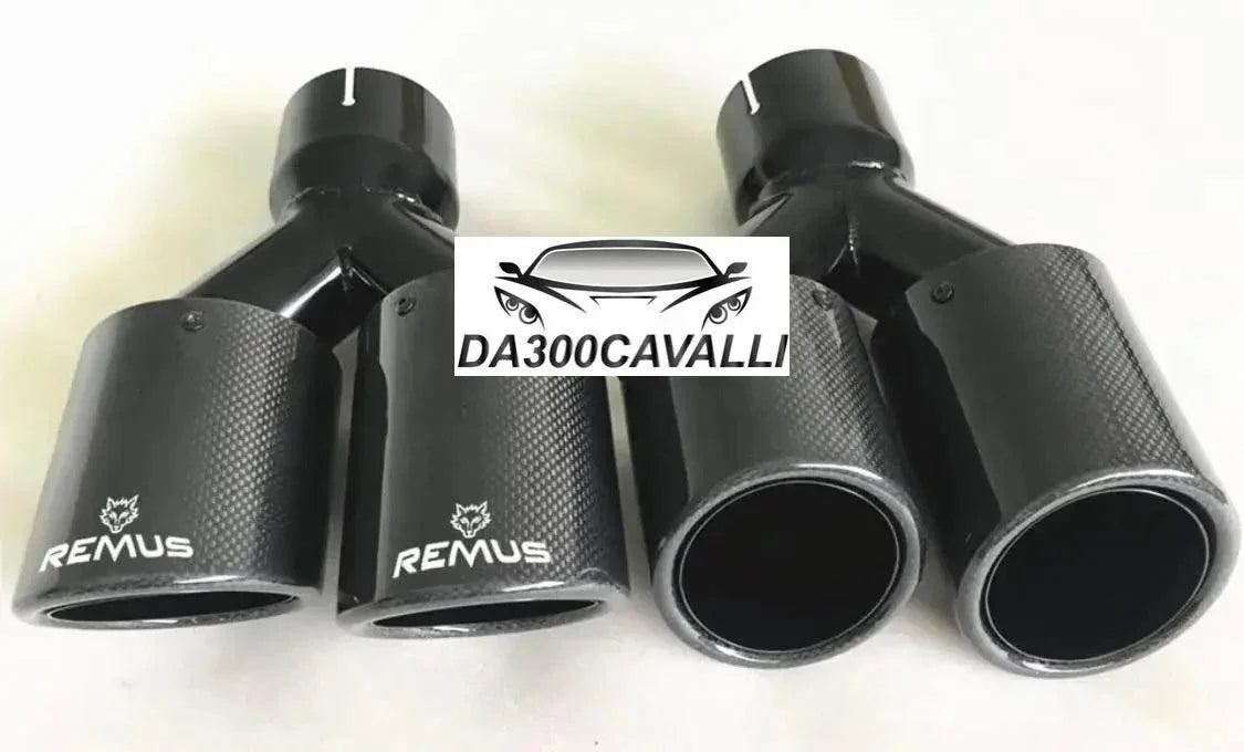 Terminale Doppio Remus Carbonio — Da300Cavalli