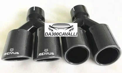 Terminale Doppio Remus Carbonio — Da300Cavalli