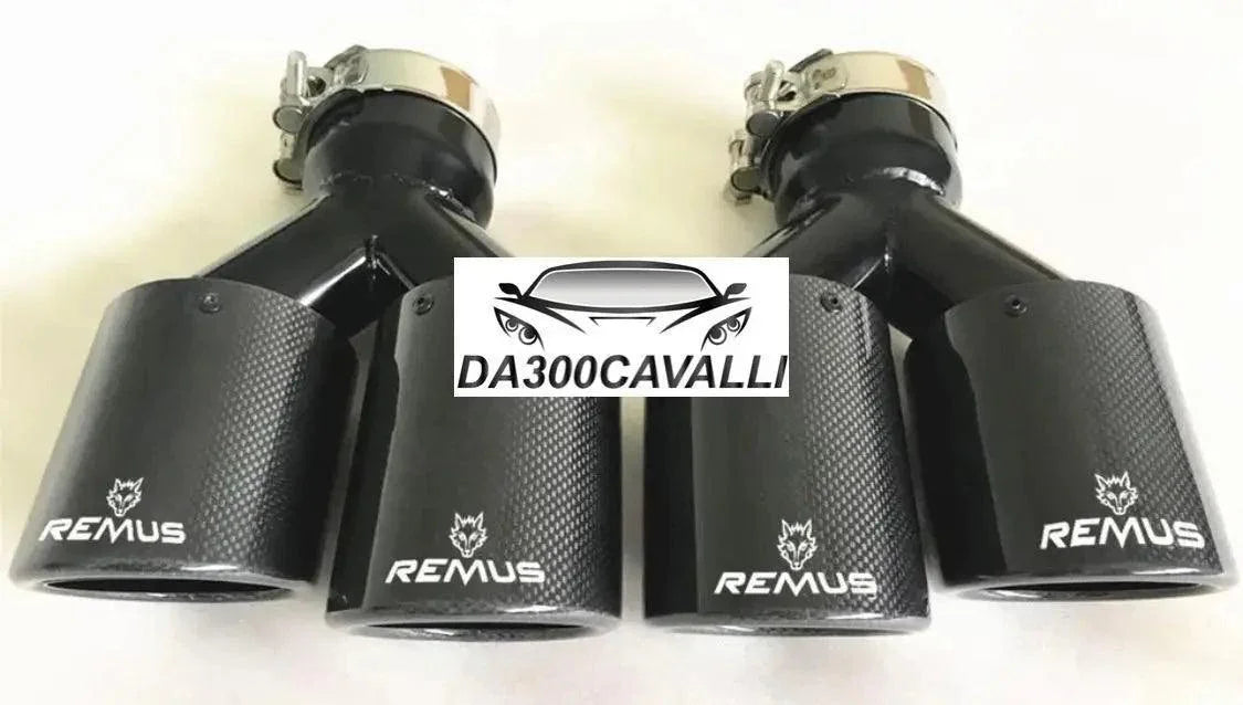 Terminale Doppio Remus Carbonio — Da300Cavalli
