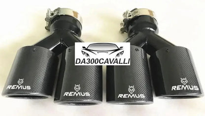 Terminale Doppio Remus Carbonio — Da300Cavalli