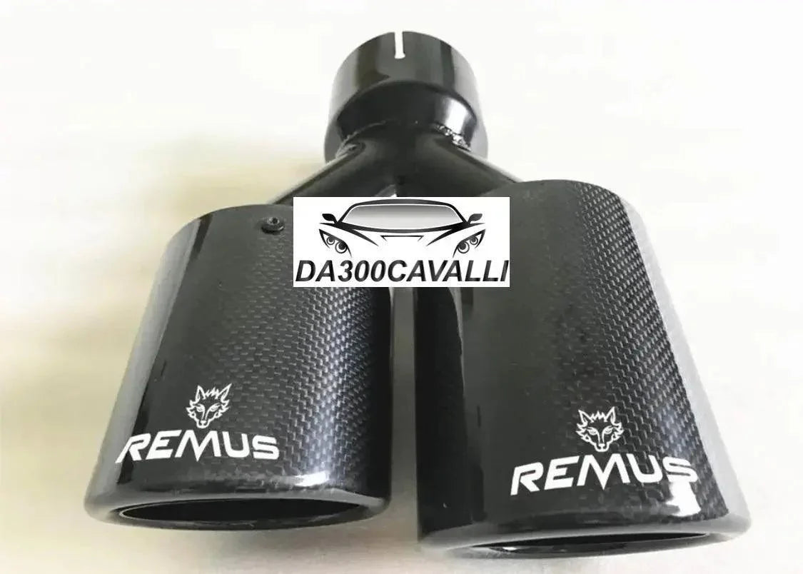 Terminale Doppio Remus Carbonio — Da300Cavalli