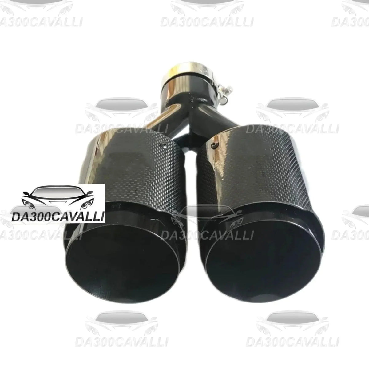 Terminale Doppio Remus Fibra Di Carbonio — Terminali Scarico Premium — Da300Cavalli