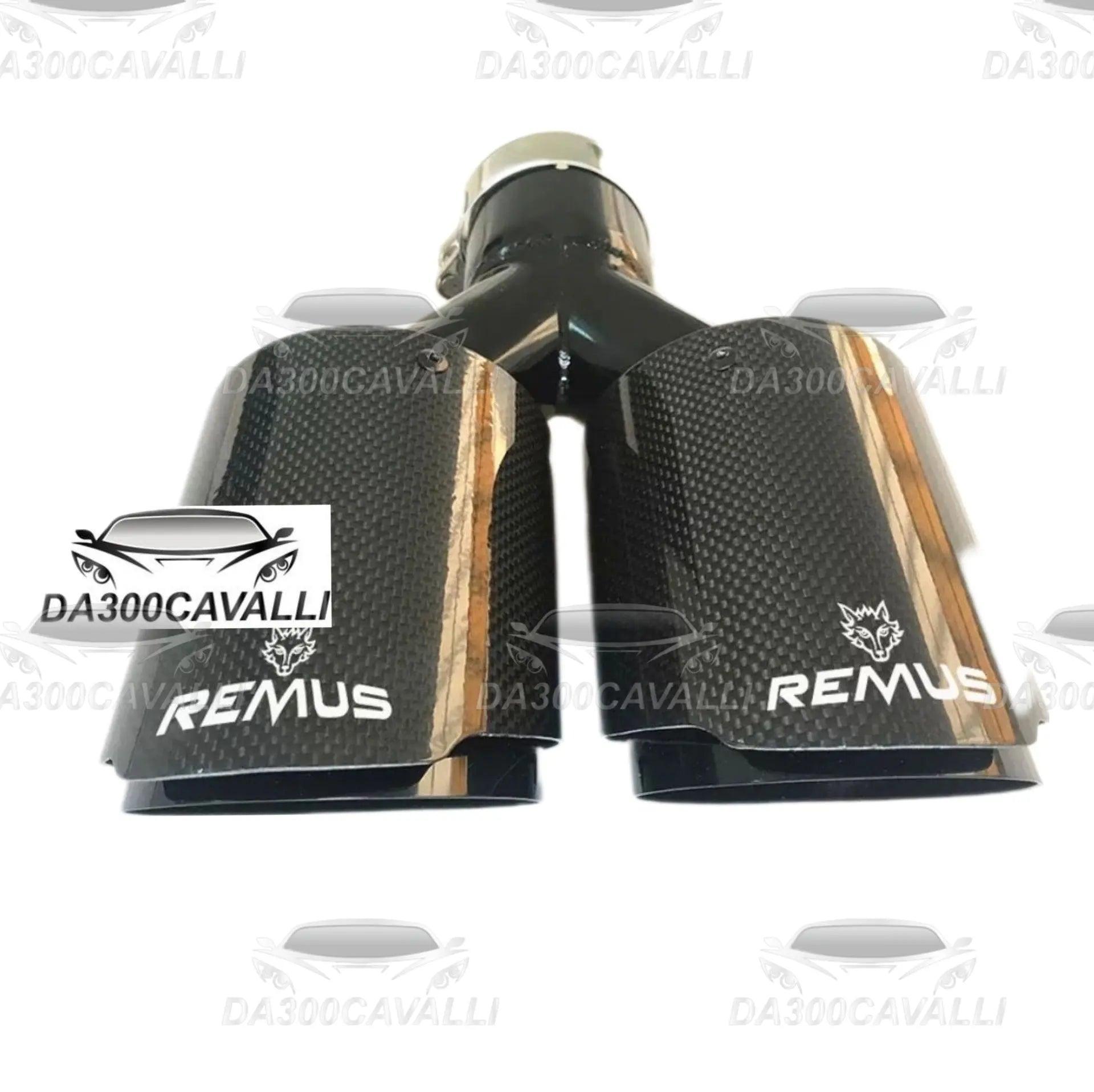 Terminale Doppio Remus Fibra Di Carbonio - Da300Cavalli