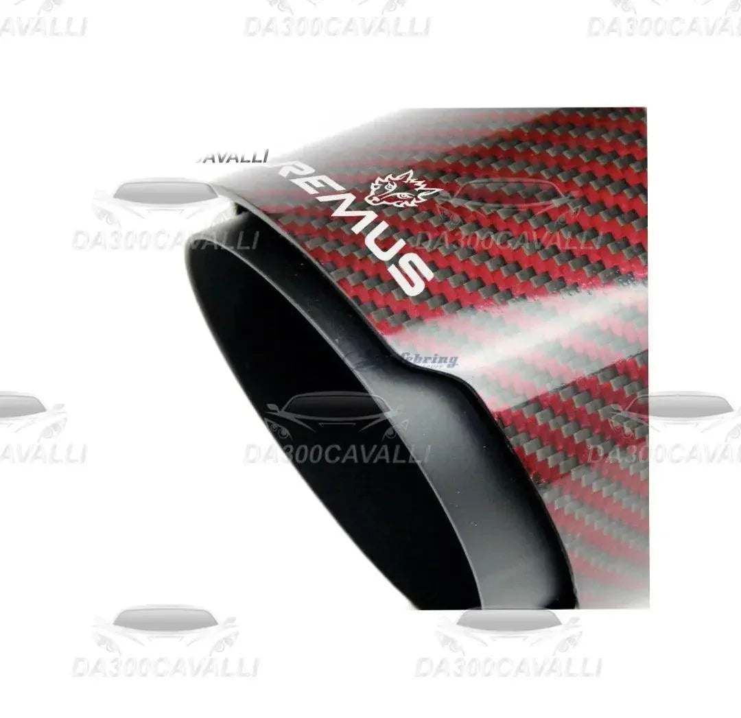 Terminale Remus Carbonio Rosso — Da300Cavalli
