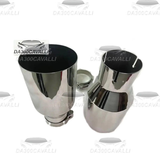 Terminale Singolo Scarico Sport — Accessori Tuning Auto — Da300Cavalli