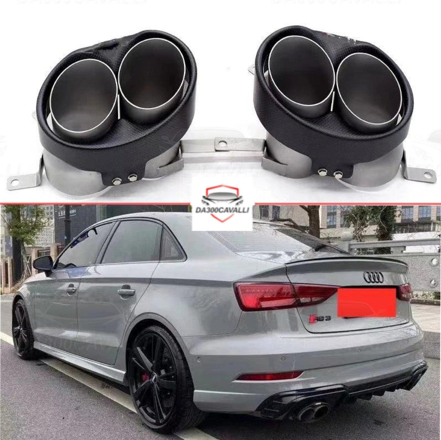Terminali Di Scarico Audi S6 S7 S5 S4 Rs7 Rs6 Rs3 Rs4 Rs5 - Da300Cavalli