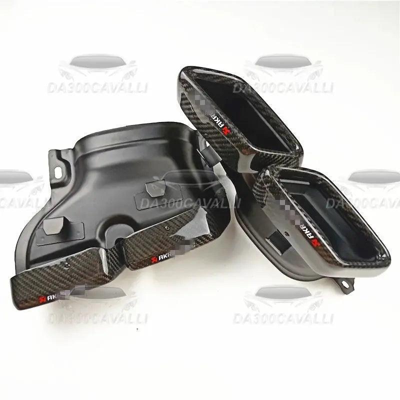 Terminali Di Scarico Mercedes Classe (C E S Cla Cls Glc Gle Gls) In Fibra Di Carbonio - Da300Cavalli