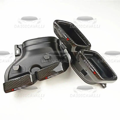 Terminali Di Scarico Mercedes Classe (C E S Cla Cls Glc Gle Gls) In Fibra Di Carbonio - Da300Cavalli