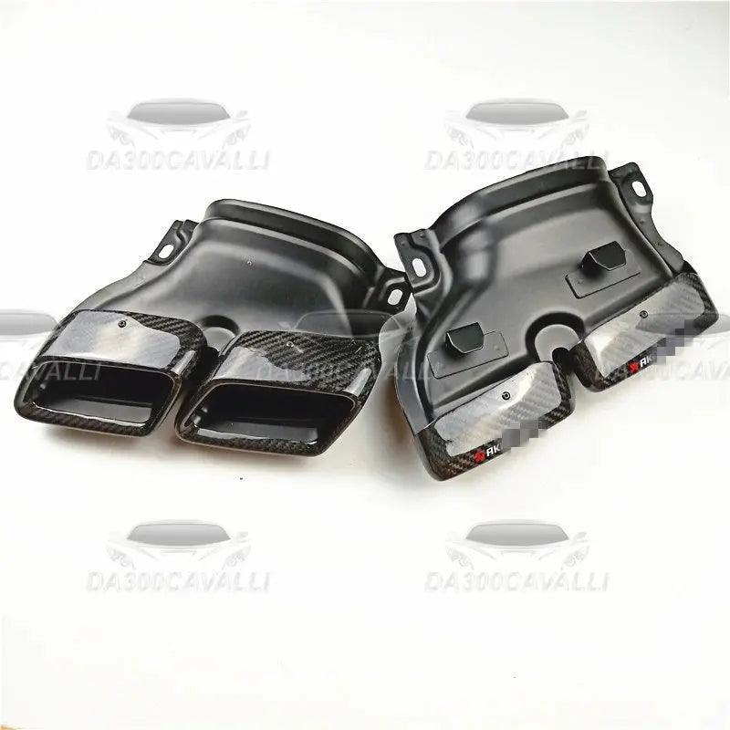 Terminali Di Scarico Mercedes Classe (C E S Cla Cls Glc Gle Gls) In Fibra Di Carbonio - Da300Cavalli