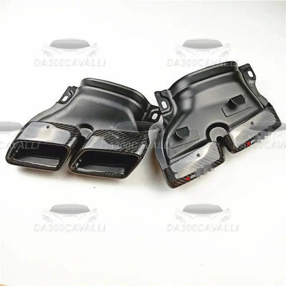 Terminali Di Scarico Mercedes Classe (C E S Cla Cls Glc Gle Gls) In Fibra Di Carbonio - Da300Cavalli