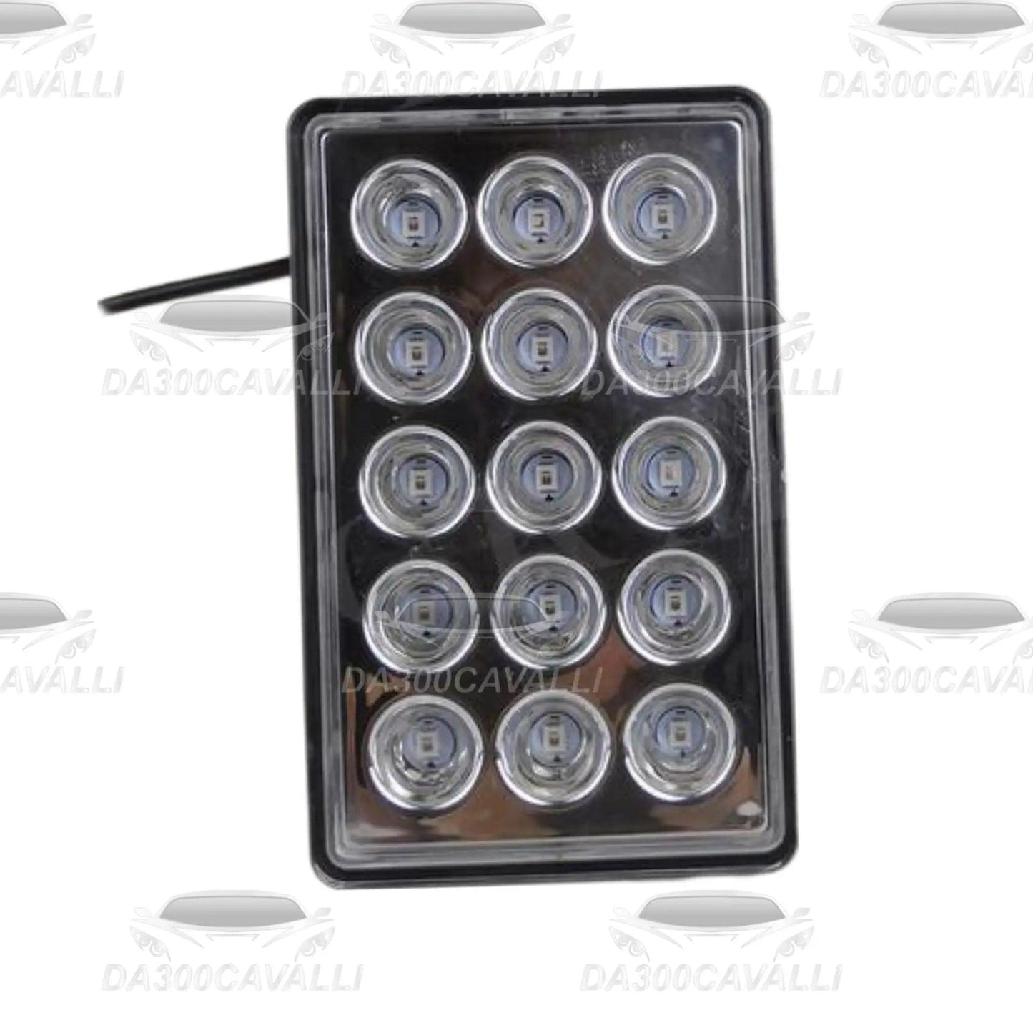 Terzo stop LED rettangolare per auto, Da300Cavalli, accessorio tuning universale.