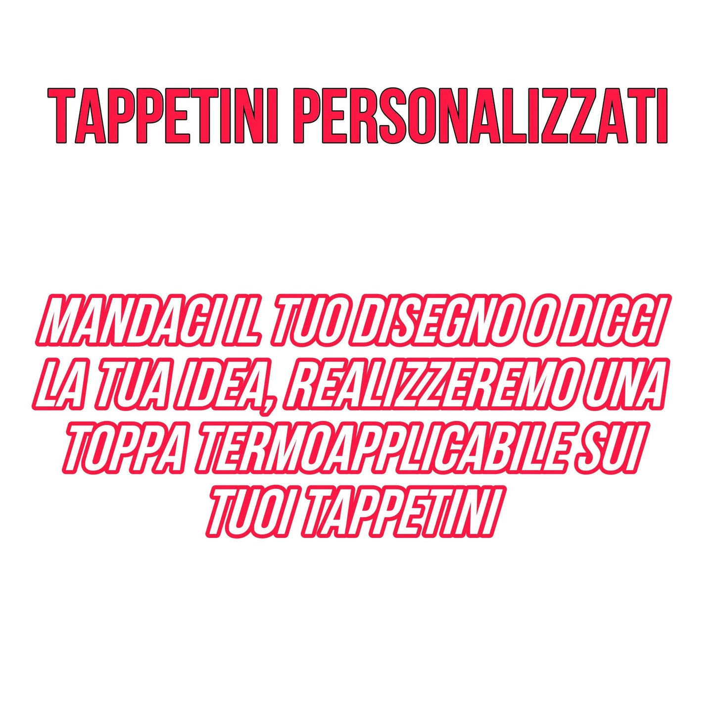 Toppe Termoapplicabili Tappetini Personalizzati (1Pcs) - Da300Cavalli