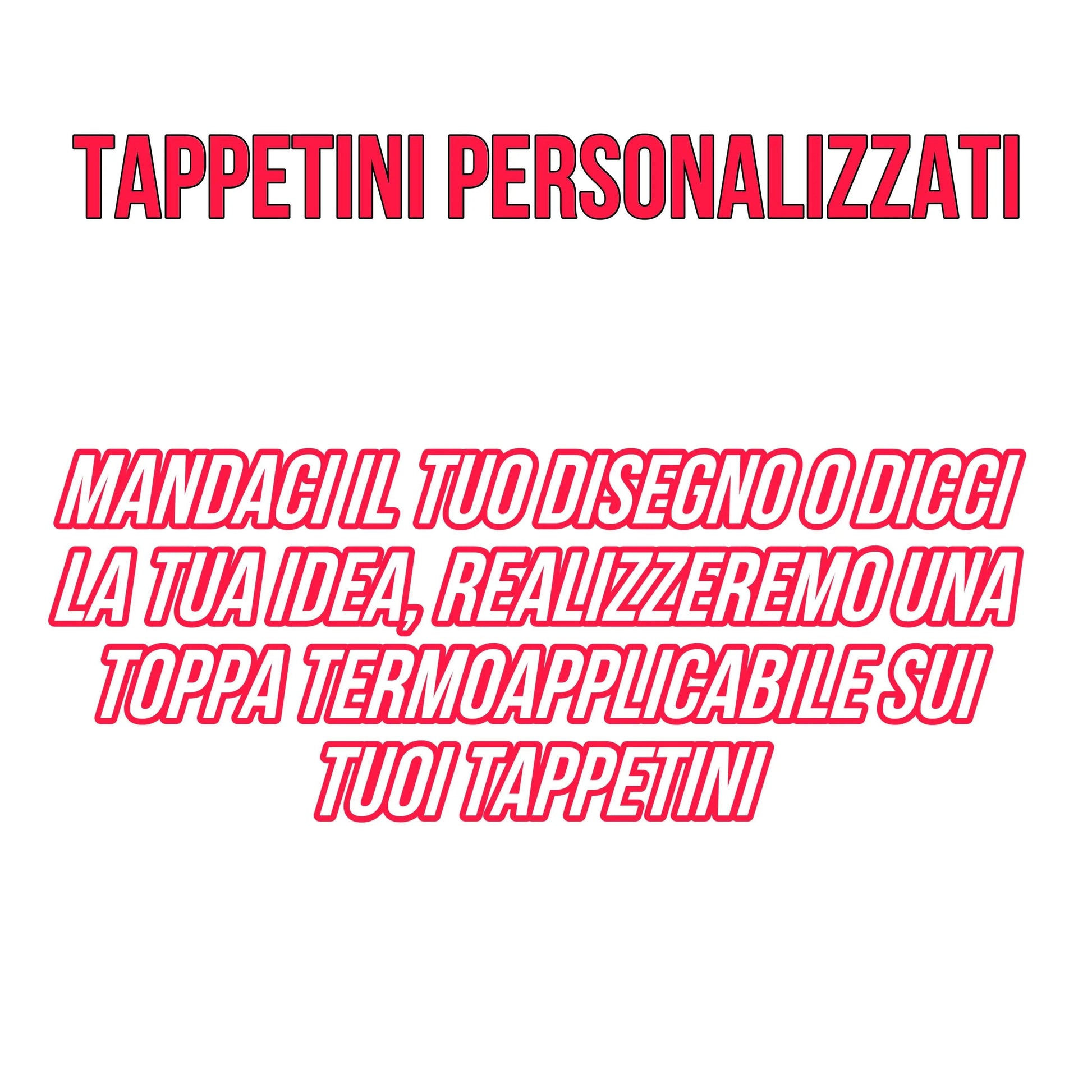 Toppe Termoapplicabili Tappetini Personalizzati (1Pcs) - Da300Cavalli