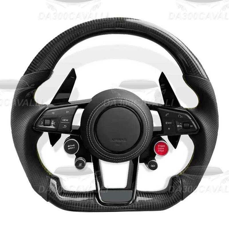Volante Audi A3 A4 A5 A6 A7 A8 Q3 Q5 Q8 R8 TT Fibra Di Carbonio - Da300Cavalli