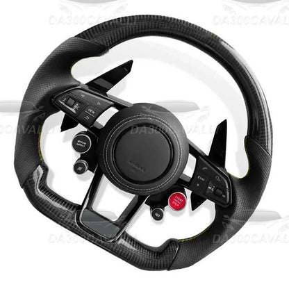 Volante Audi A3 A4 A5 A6 A7 A8 Q3 Q5 Q8 R8 TT Fibra Di Carbonio - Da300Cavalli
