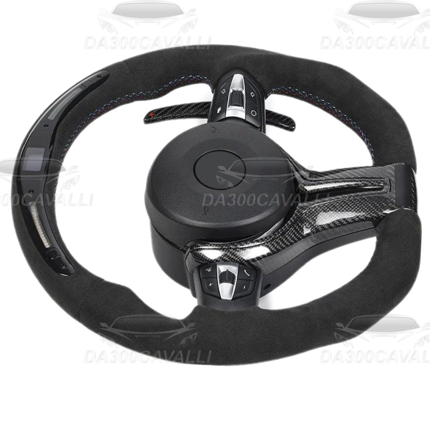 Volante BMW F10 Serie 5 7 M5 M8 M6 F01 F02 F03 F12 F13 F13 F0 F90 F92 F93 Fibra Di Carbonio - Da300Cavalli